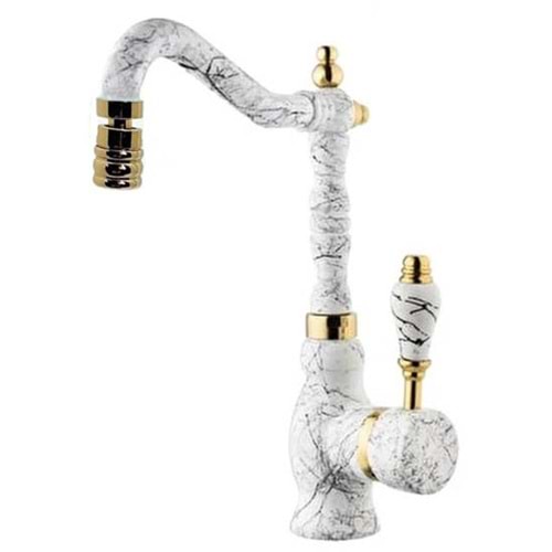 MİX KUĞU LAVABO BAT. RUSTİK (BEYAZ MER.)