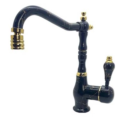 MİX KUĞU LAVABO BAT. RUSTİK (SİYAH MER.)