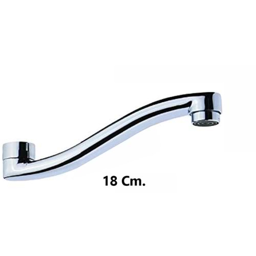 MİX APLİKE LAVABO BORUSU 18 cm